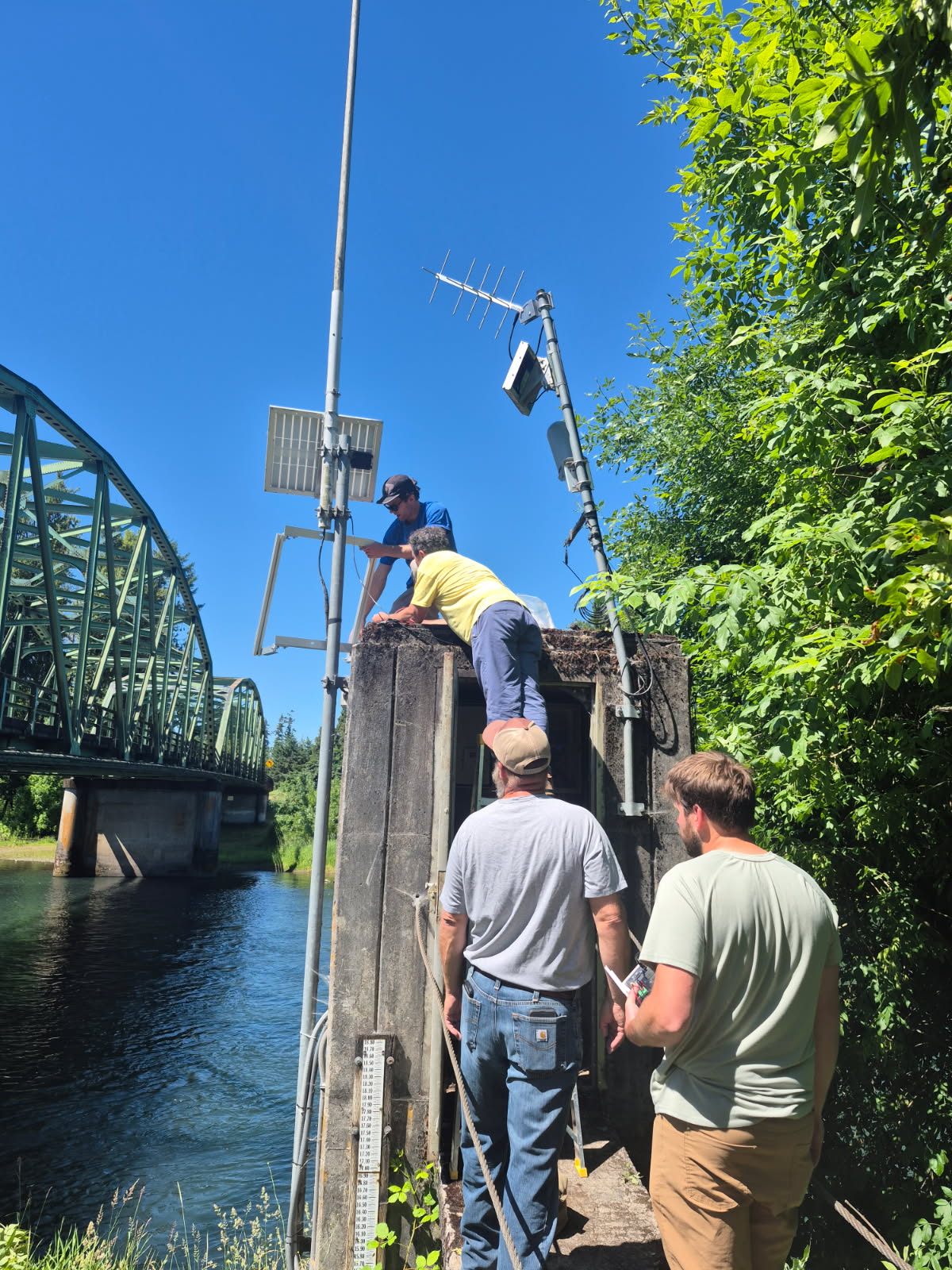 Camera Techs working on a new install