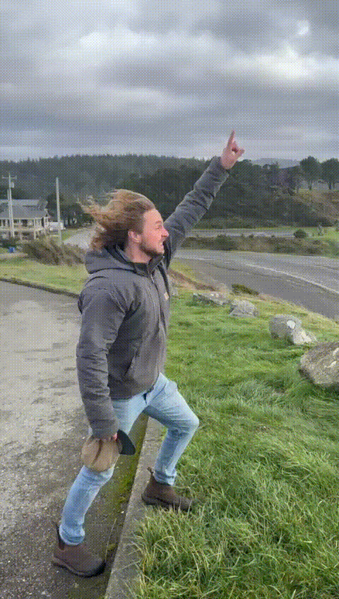Windy day at the coast